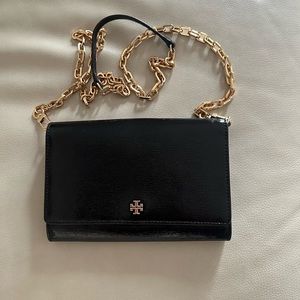 Tory Burch wallet on a chain crossbody